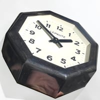 Image 3 of Ancienne horloge industrielle LEPAUTE octogonale  Vintage 1930 - 1940