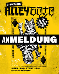 Alleygato #3 Anmeldung