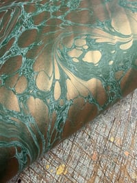 Image 3 of One-of-a-kind hand marbled paper  - 'Cascade'  