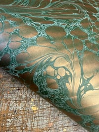 Image 1 of One-of-a-kind hand marbled paper  - 'Cascade'  