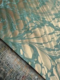 Image 2 of One-of-a-kind hand marbled paper  - 'Cascade'  