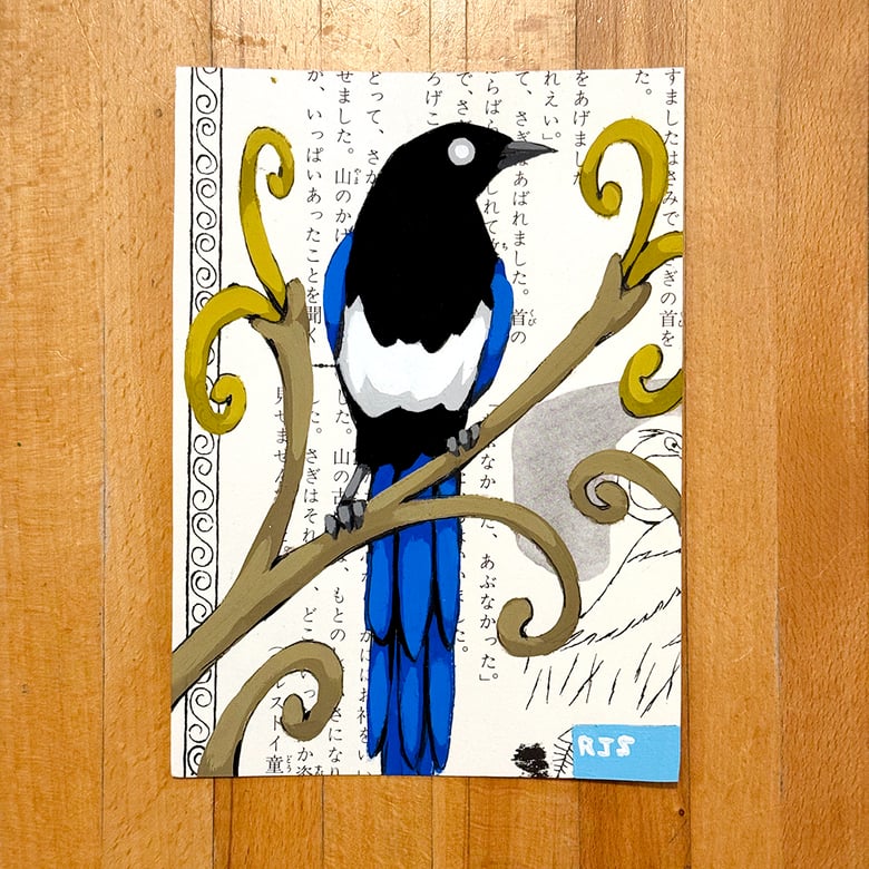 Image of Magpie / unframed original painting