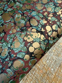 Image 3 of One-of-a-kind hand marbled paper  - 'Luxury Turkish Spot'  