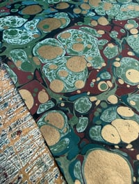 Image 6 of One-of-a-kind hand marbled paper  - 'Luxury Turkish Spot'  