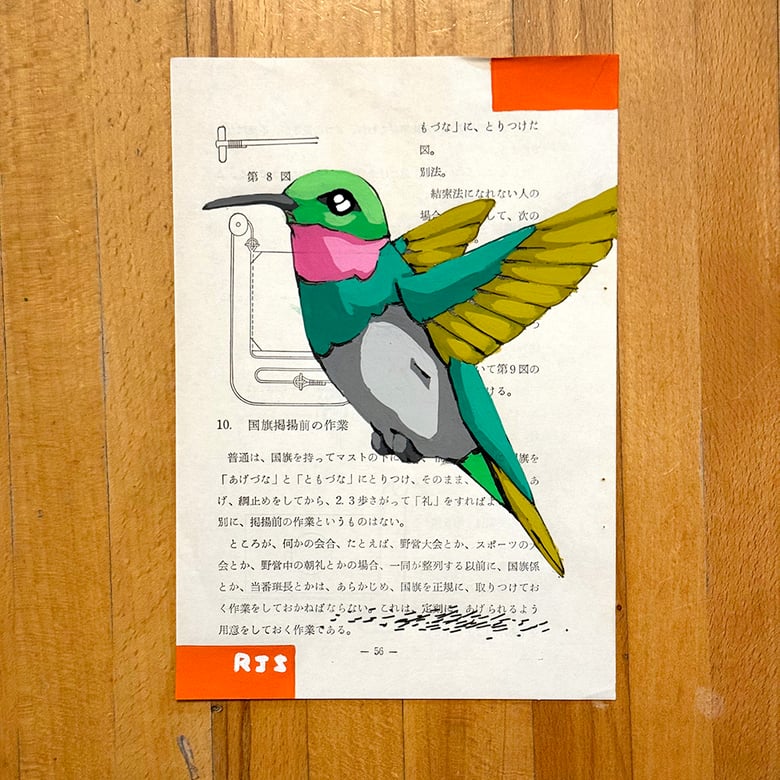 Image of Hummingbird / unframed original painting