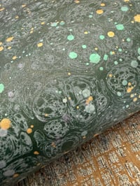Image 2 of One of a kind hand marbled paper 'Titania' 