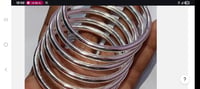 Image 3 of SIX HEAVY THICK STERLING SILVER BANGLES