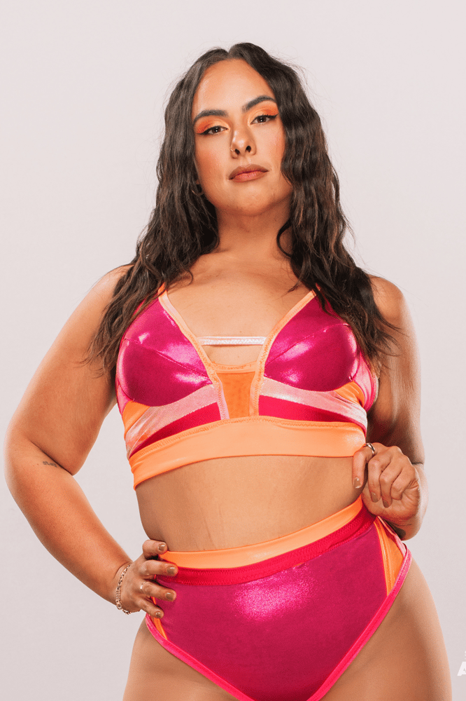 Image of Pink 💗& Orange 🧡 Ring Worn Gear 
