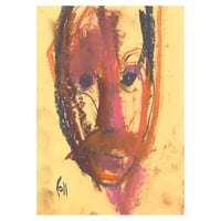 Image 1 of Trickle Down  - Sketchbook Drawing in Soft Pastels and Charcoal on Paper 