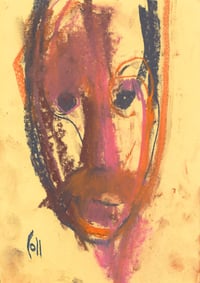 Image 2 of Trickle Down  - Sketchbook Drawing in Soft Pastels and Charcoal on Paper 