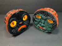 Image 1 of Vintage Inspired Container Lantern Set #1 (Witch And Black Cat)