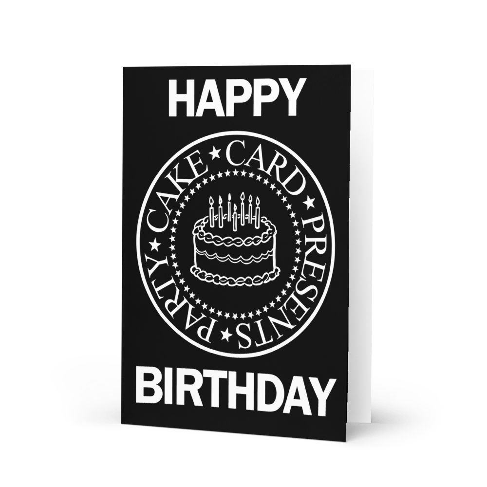 Image of Ramones Birthday Card 🎂