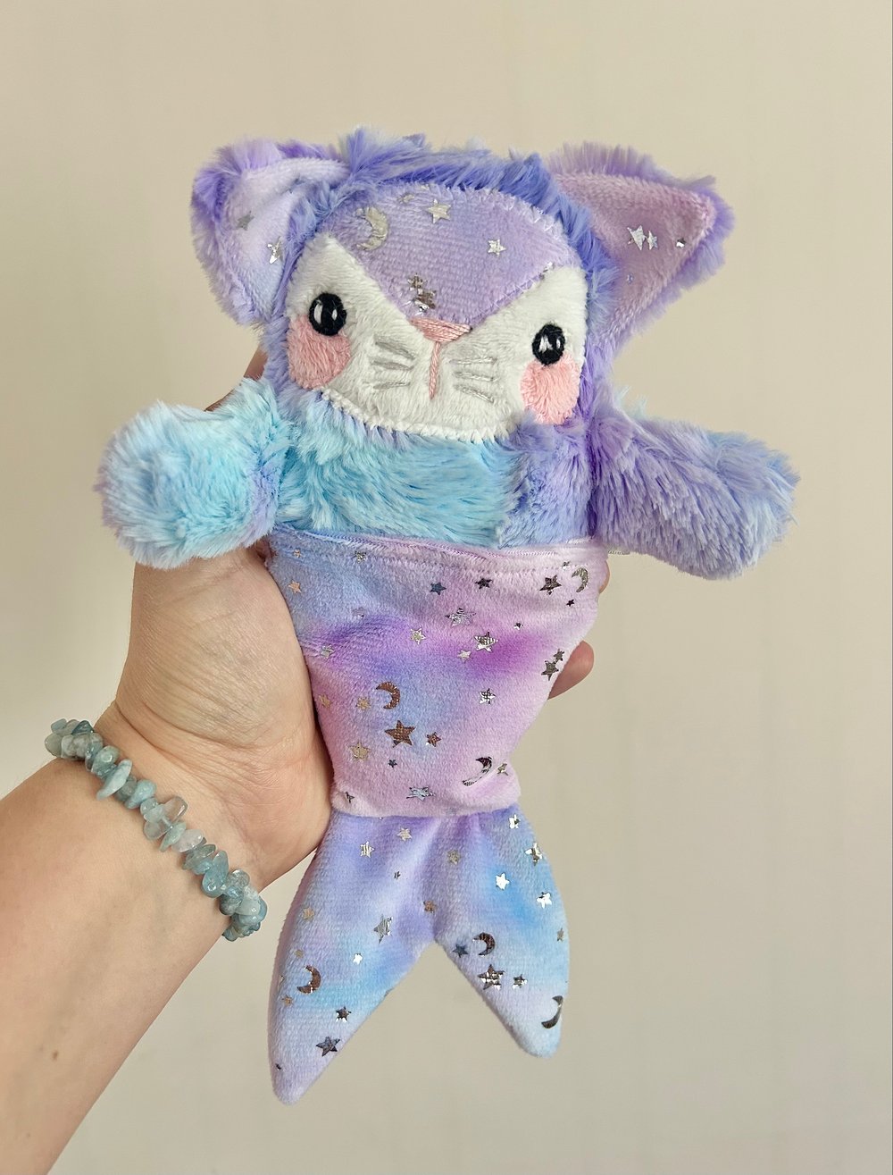 Image of OOAK Galaxia the Baby Purrmaid (11 inches)