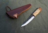 Image 3 of Yakut knife RH blade Hazel tree burl