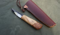 Image 4 of Yakut knife RH blade Hazel tree burl