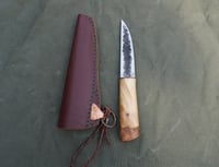 Image 17 of Yakut knife RH blade Hazel tree burl