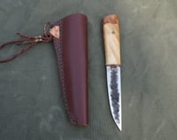 Image 20 of Yakut knife RH blade Hazel tree burl