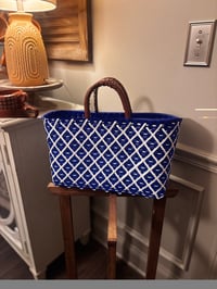 Triple Tejido-Blue Leather
