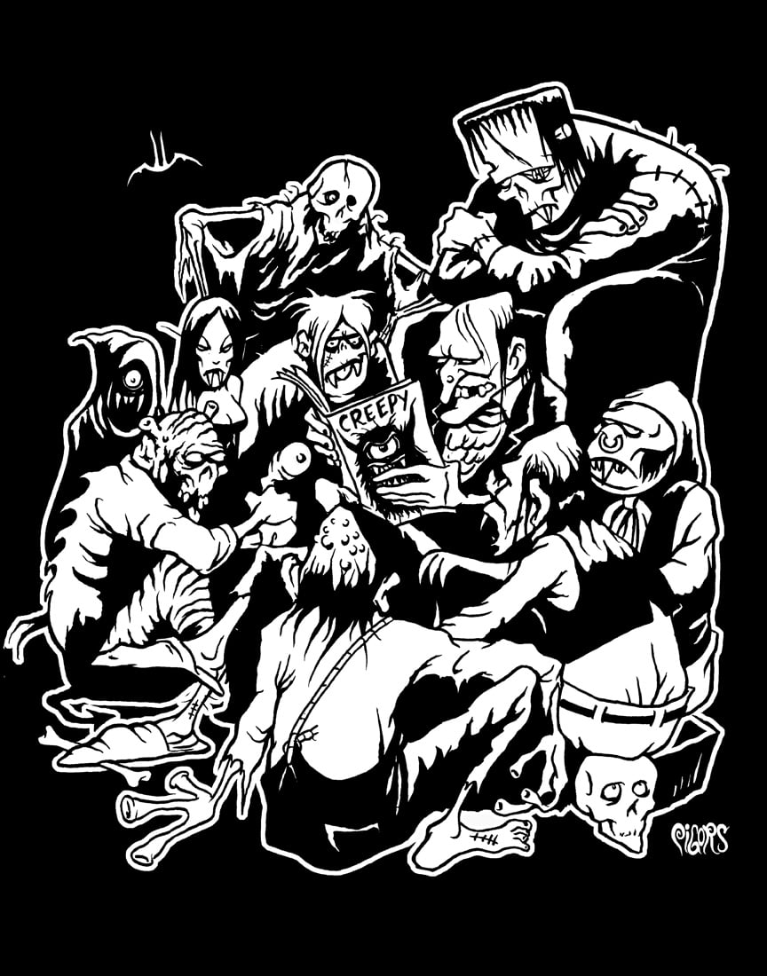 Image of preorder AINT THAT CREEPY -  Longsleeve tshirt- ships JUNE 26th 