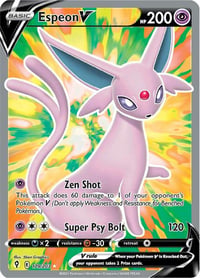 Espeon V (Full Art) - SWSH07: Evolving Skies - Near Mint
