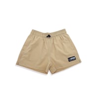 WOMENS NYLON BEACH SHORTS - KHAKI
