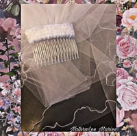 Image 2 of Lei’cey: Chapel Lettuce and Lace Edged 2 Tier Wedding Veil