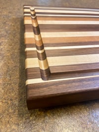 Image 3 of Handmade Walnut, Maple & Cherry Cutting Board 