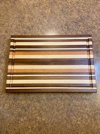 Image 1 of Handmade Walnut, Maple & Cherry Cutting Board 