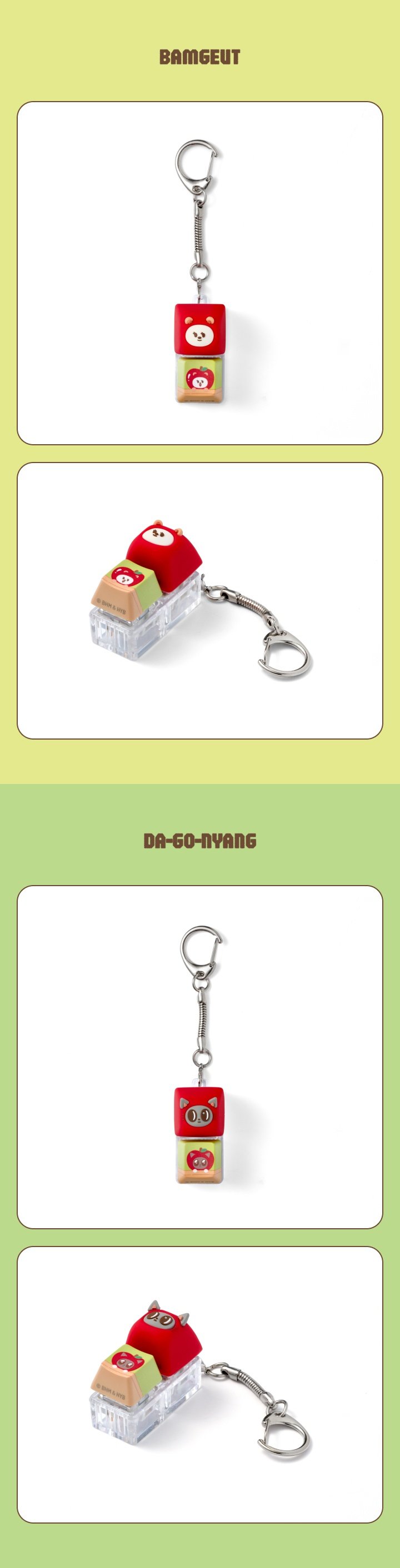 Image of [PRE-ORDER] TXT PPULBATU Keycap Keyring (Apple Ver.)