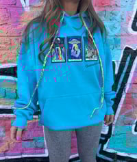 Funky tarot hoodie in blue