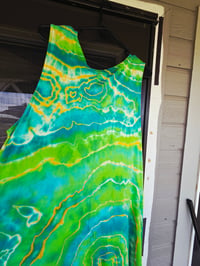 Image 3 of Size XL - XXXL Reverse dyed- geode dress with pockets 