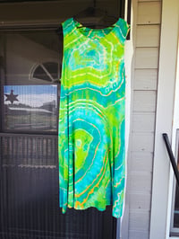 Image 4 of Size XL - XXXL Reverse dyed- geode dress with pockets 