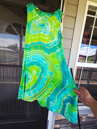 Image 2 of Size XL - XXXL Reverse dyed- geode dress with pockets 