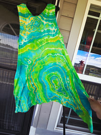 Image 7 of Size XL - XXXL Reverse dyed- geode dress with pockets 