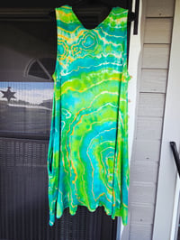 Image 9 of Size XL - XXXL Reverse dyed- geode dress with pockets 