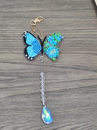 Blue butterfly suncatcher 