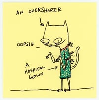 a hospital gown 