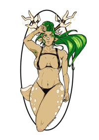 Image 1 of Deer Woman sticker