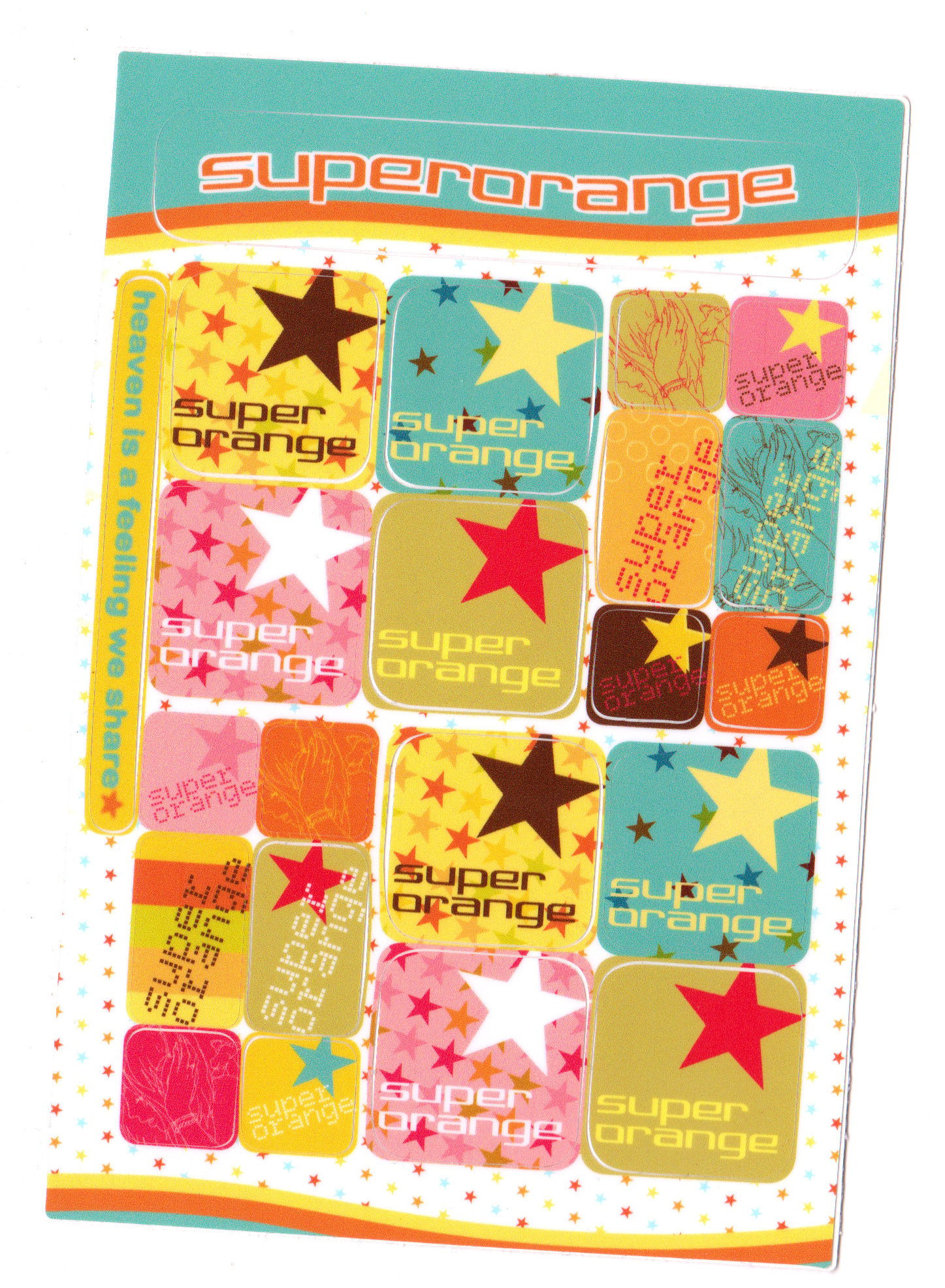 logo sticker sheet
