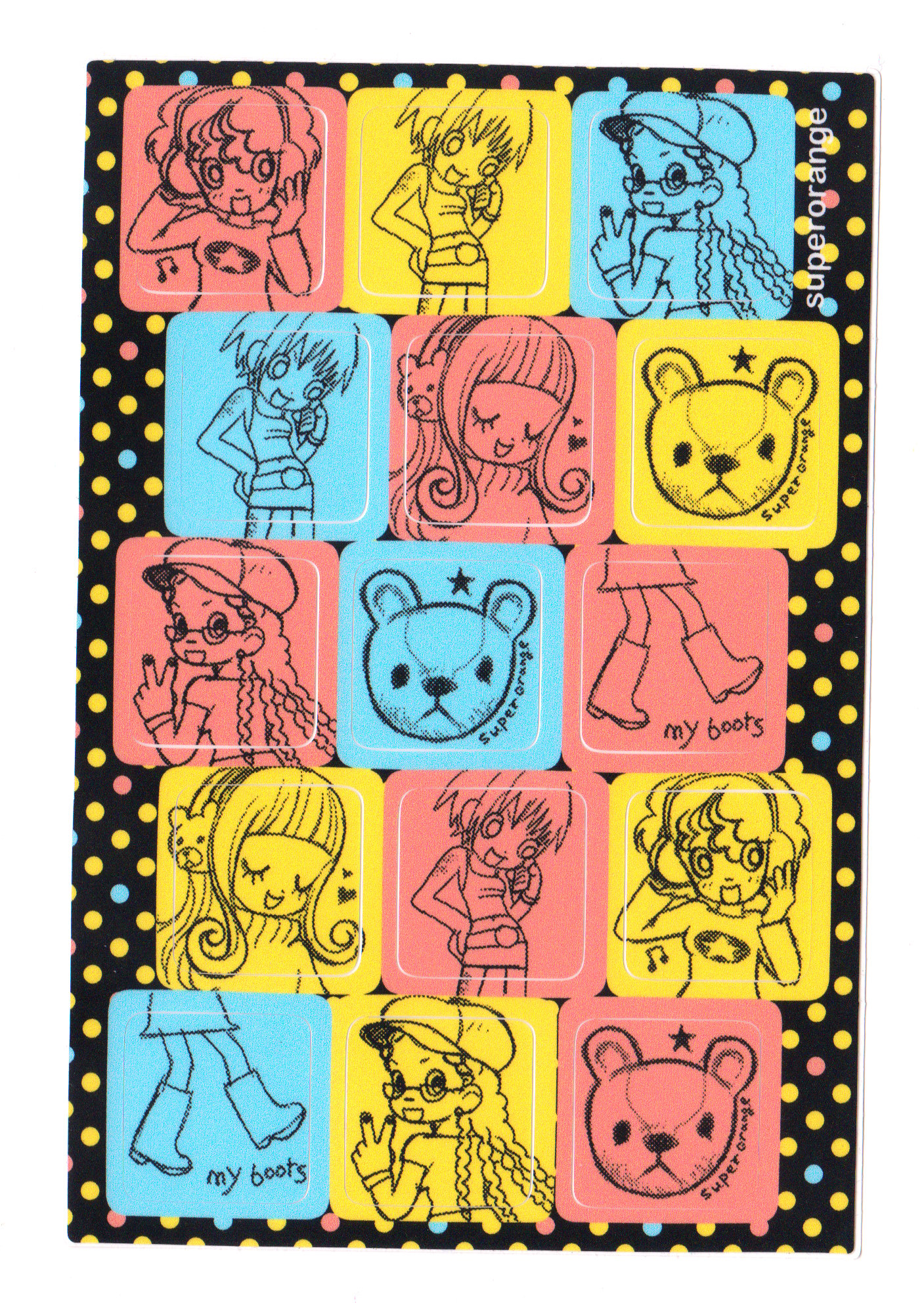 my boots sticker sheet