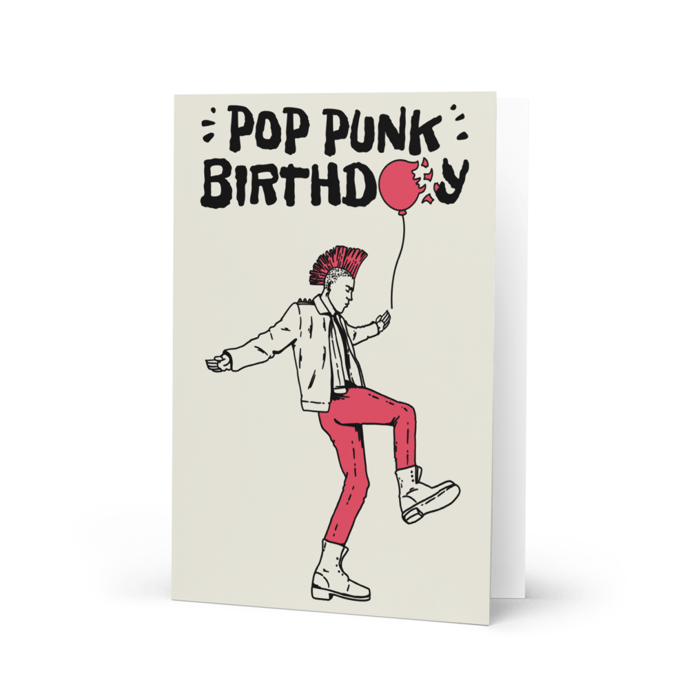 Image of Pop Punk Birthday Card Design 🎈