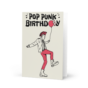 Image of Pop Punk Birthday Card Design 🎈