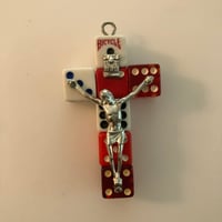 Image 4 of Lousy Crucifix - Handmade vintage dice crucifix