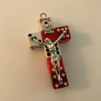 Image 5 of Lousy Crucifix - Handmade vintage dice crucifix