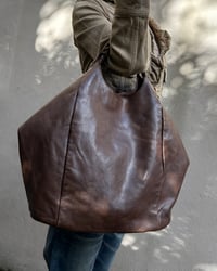 Image 3 of BROWN LEATHER TOTE