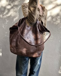 Image 13 of BROWN LEATHER TOTE