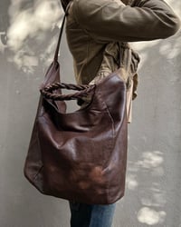 Image 5 of BROWN LEATHER TOTE