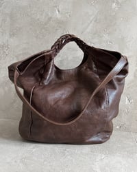 Image 1 of BROWN LEATHER TOTE