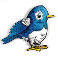 Bluebird Original Woodcut