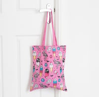 Image 1 of Dead Hot Days Pink Tote Bag
